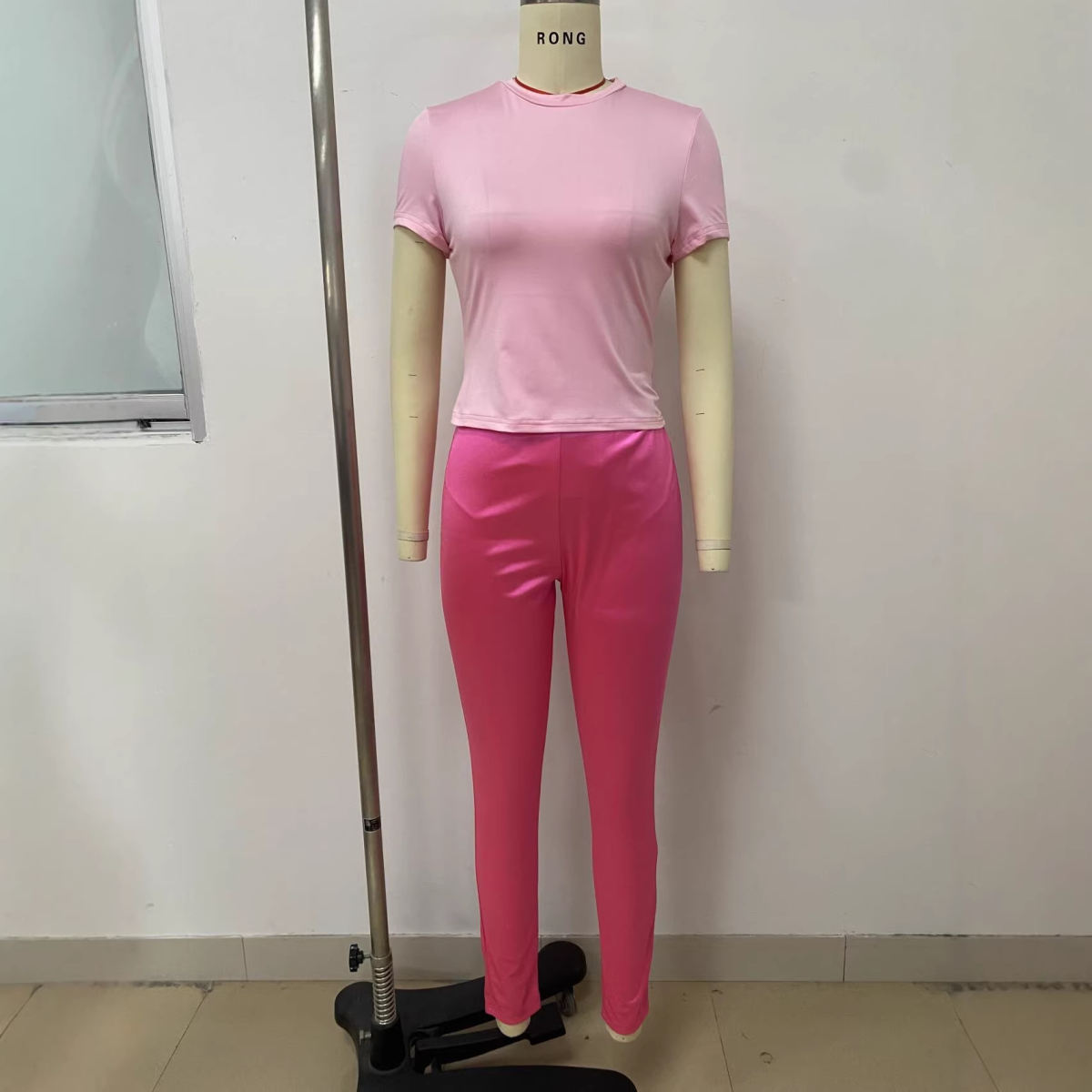 Casual Sports Yoga Satin Pants Set