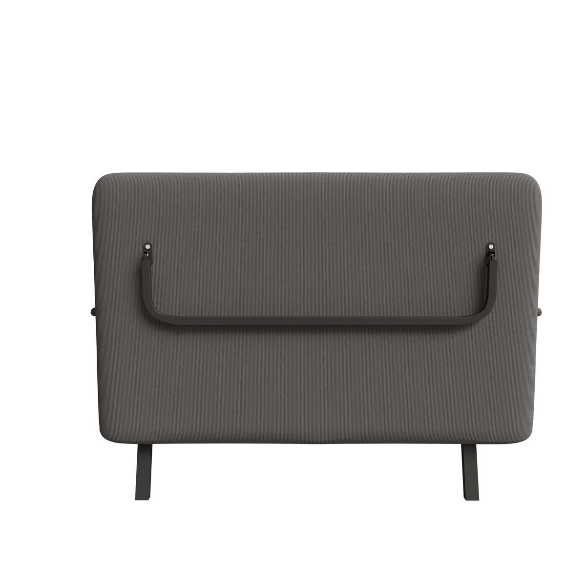46 Wide Folding Sofa Bed 5-in-1 Convertible Chair For Two - 5-Position Adjustable Backrest With Pillow, Space-Saving Sleeper For Living Room, Bedroom & Office 71.6W X 46D Grey