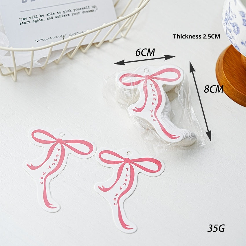 Bow Packaging Accessories Gift Tag