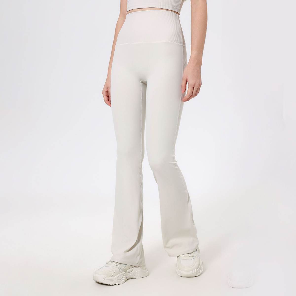 Thread High Waist Peach Hip Raise Yoga Pants Stitching Nude Feel Outer Wear