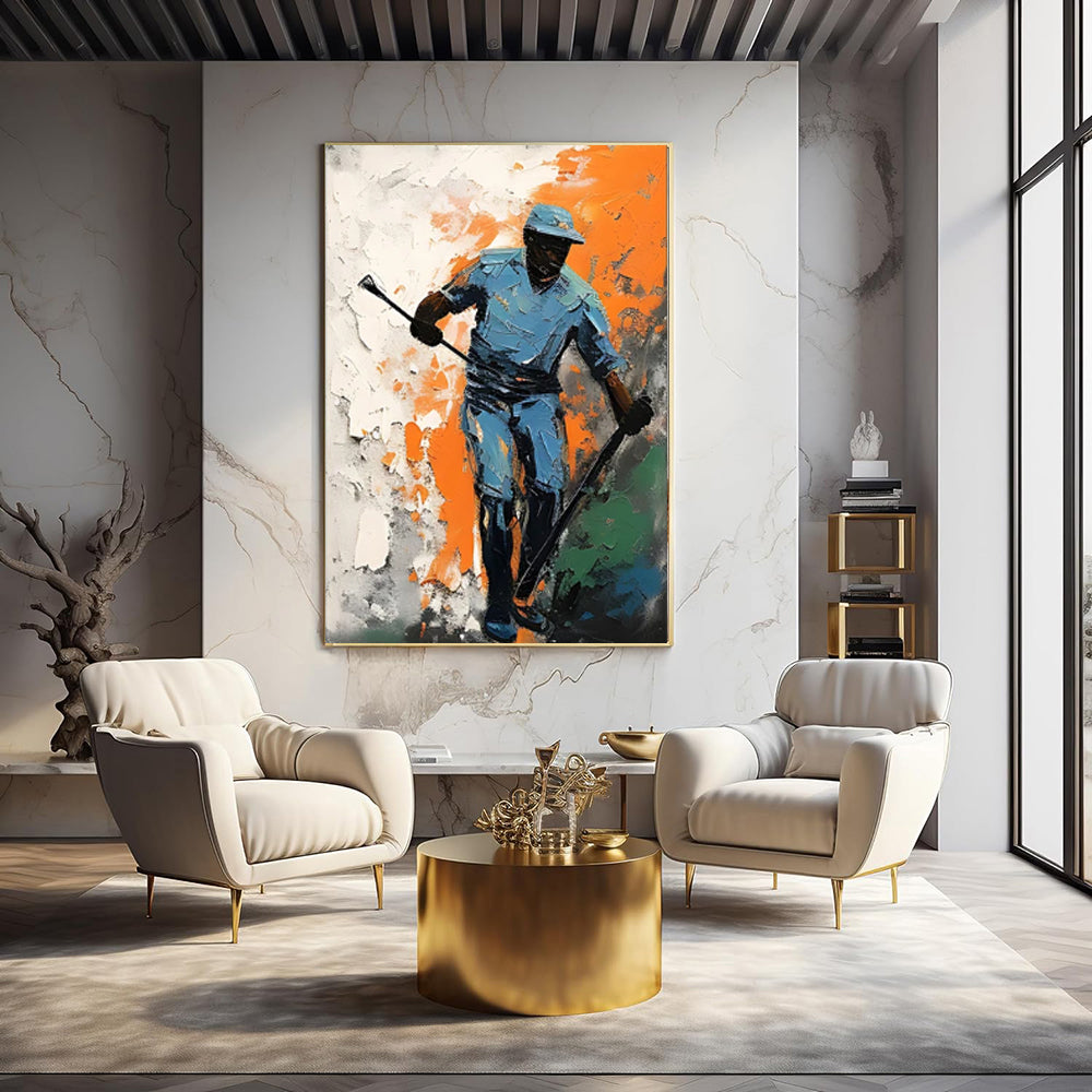 Handmade Oil Painting Canvas Wall Art Decoration Ice Hockey Sports Boys Picture For Boy Girl Club Decoration Gifts Decor No Framed