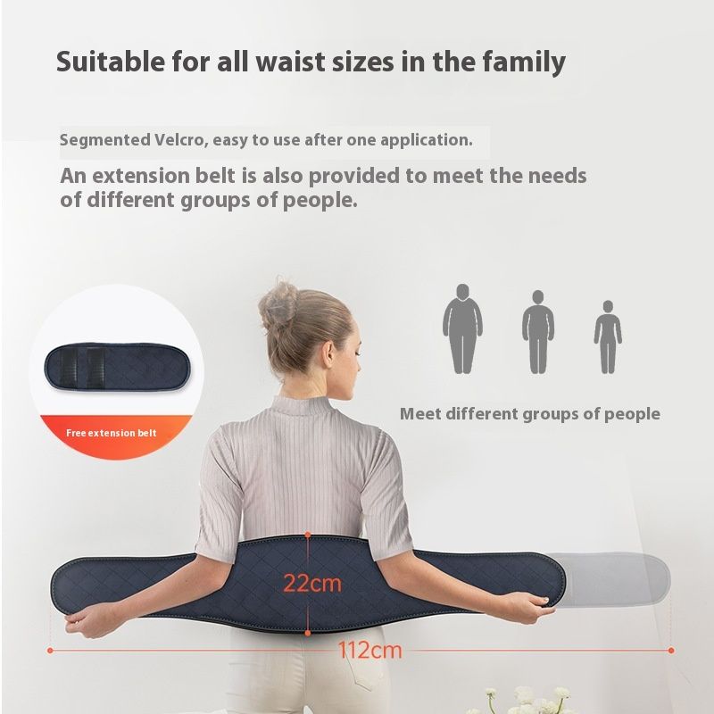 Waist Massager Lumbar Muscle Strain Hot Compress Physiotherapy Vertebra Care Press