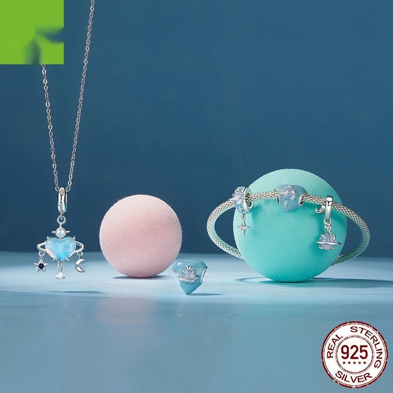 Original Diy Necklace Bracelet Accessories S925 Sterling Silver Beads