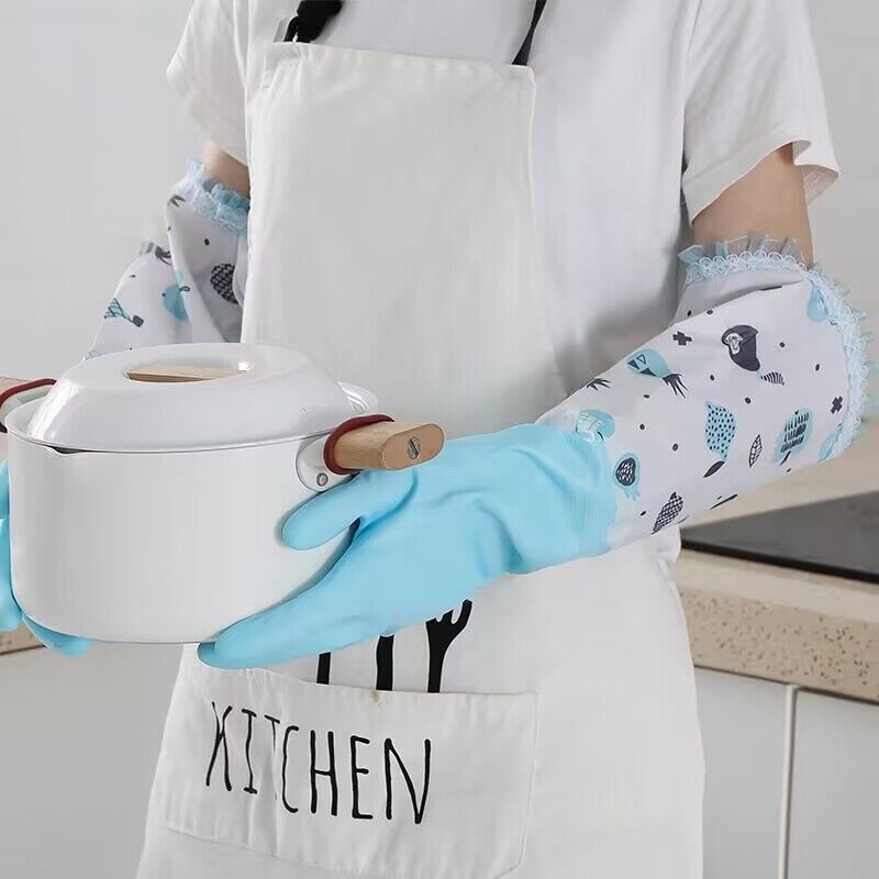 Kitchen And Household Cleaning Waterproof Rubber Gloves