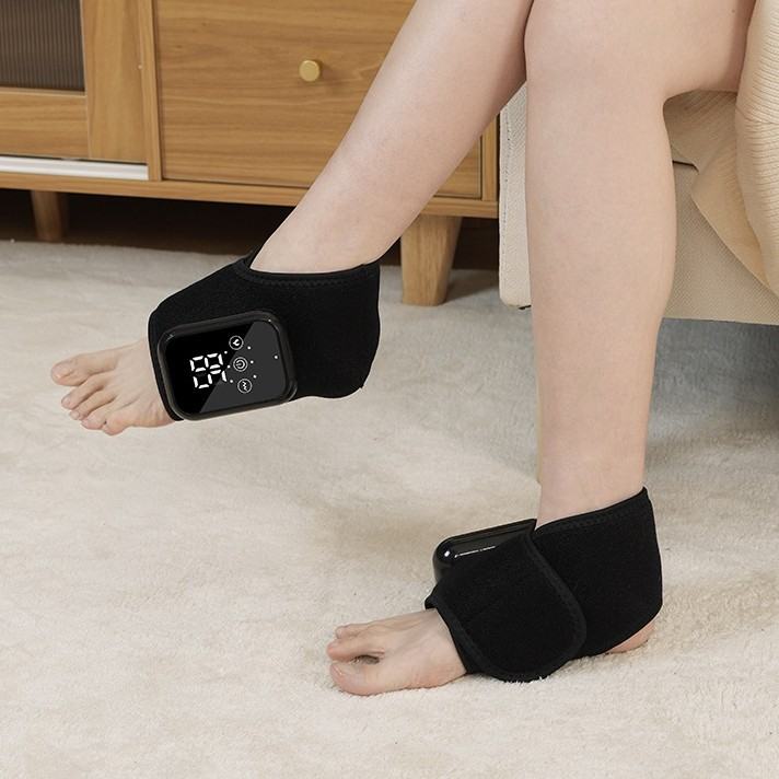Electric Heating Ankle Massage Belt Protection Warm Hot Compress Ankle Heel Ankle Joint Massage Cordless Design Electric Hot Compress Massage