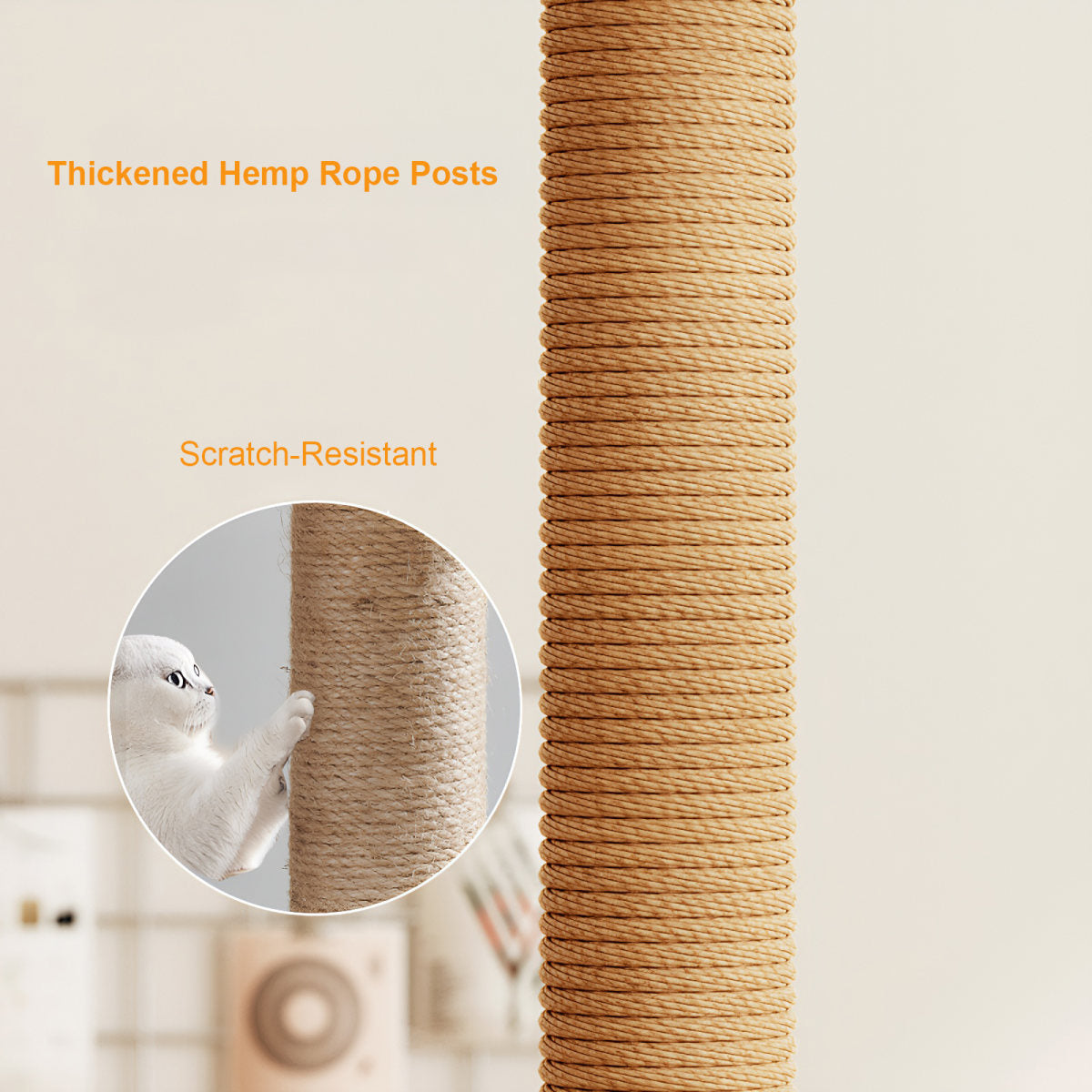 39.3 Modern Cat Tower, Wood Cat Tree Tower For Indoor Cats, Cat Treewith Sisal-Covered Scratching Posts And Top Perch, Cat Condo With Acrylic Hammock And Toys For Small Large Cats