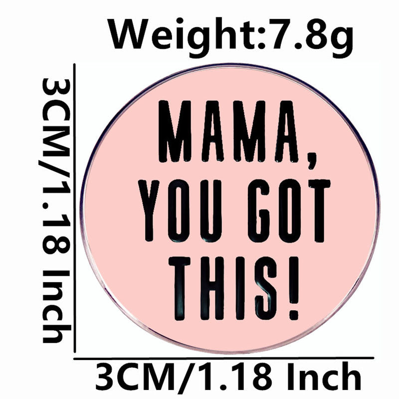 Mothers Day Gift Alloy Badge Accessory Brooch