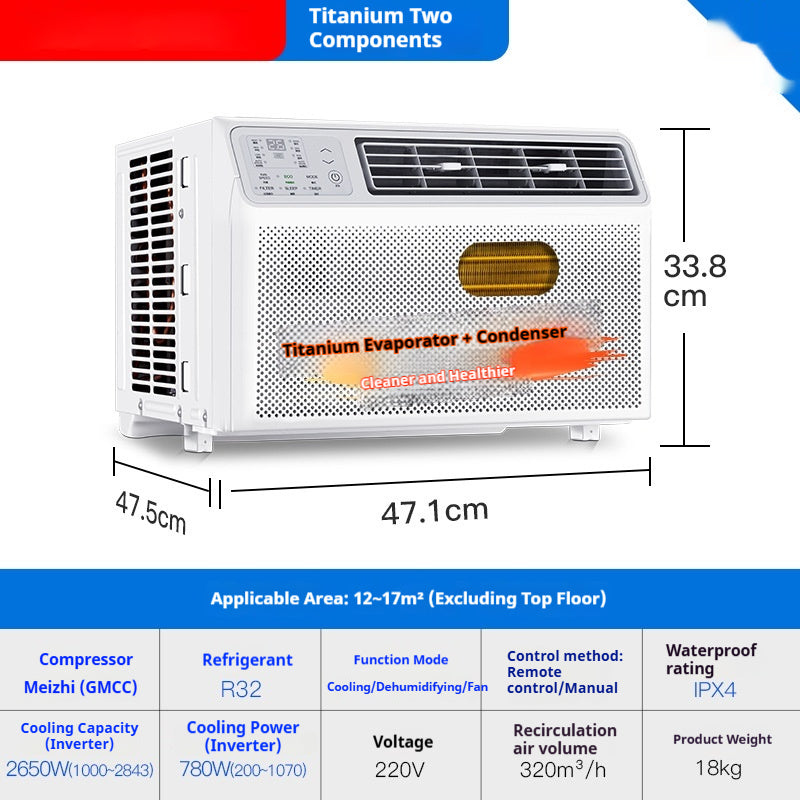 Integrated Window Air Conditioner For Home And Commercial Use