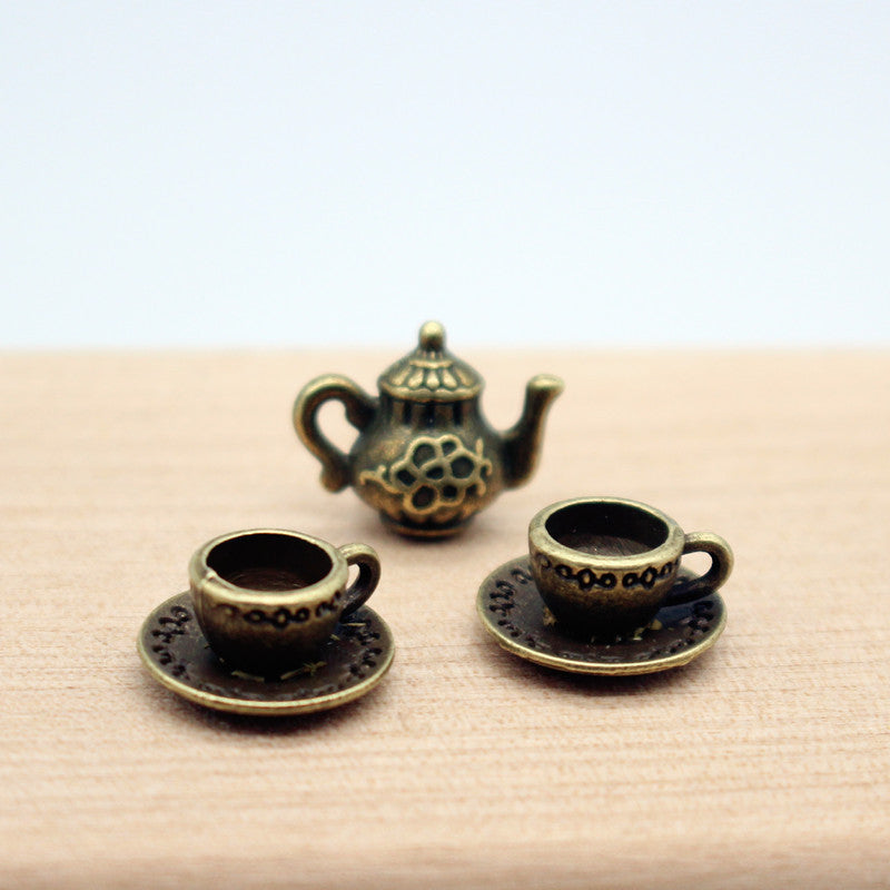 Teapot And Coffee Pot Alloy Decorative Accessories