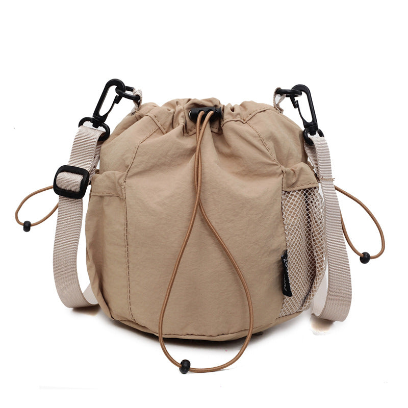 New Drawstring Crossbody Bag Womens Korean-style Lightweight Casual Design