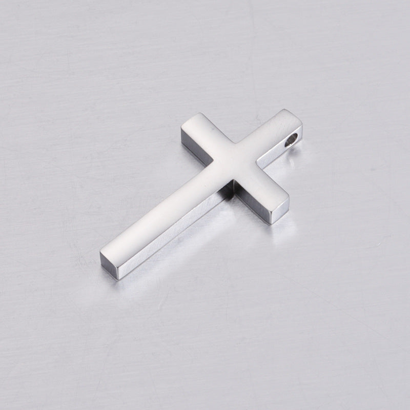 Mirror Stainless Steel Cross Ornament Accessories
