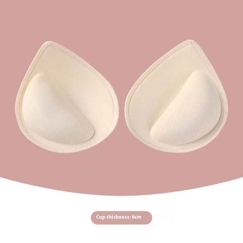 Split Chest Pad Water Drop Latex Underwear Women's Thickened Gasket Yoga Clothes Beautiful Back Wrapped Chest