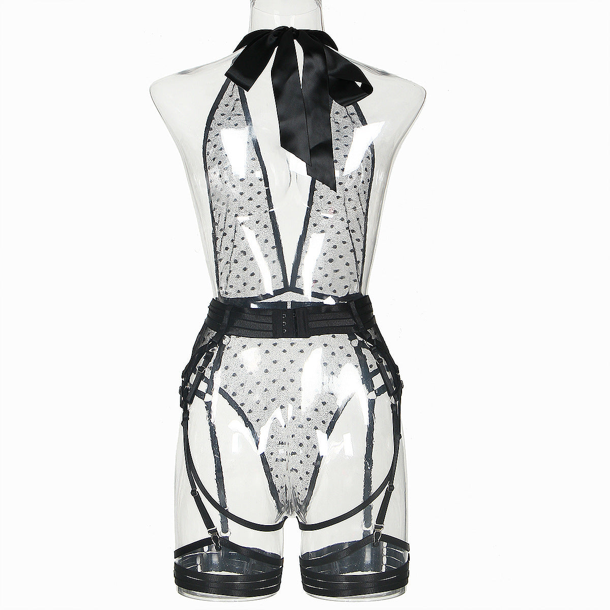 Women's Fashion Beauty Back Five-piece Jumpsuit
