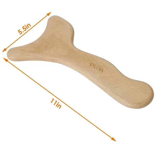 Wood Therapy Massage Tool Lymphatic Drainage Paddle Wooden