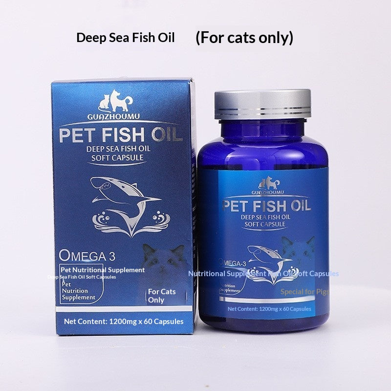 Pet Hair-Prevention Cod Liver Oil Dog Capsules