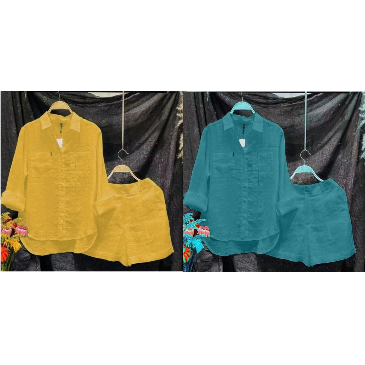 Fashion Solid Color Shirt Outfit