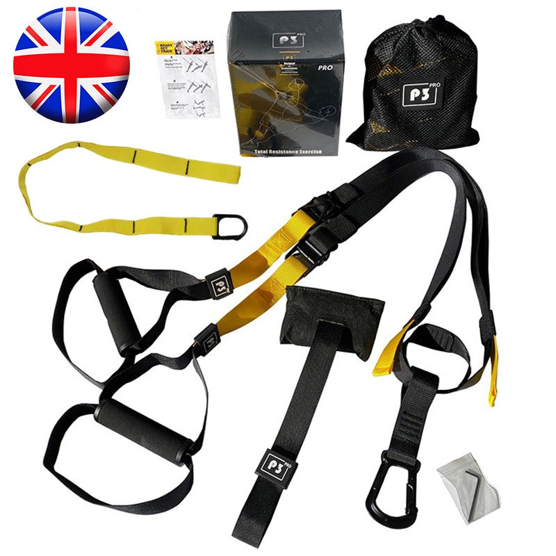 Suspension Resistance Band TRX Style Strap Adjustable Gym Fitness Pull Rope 6Pcs
