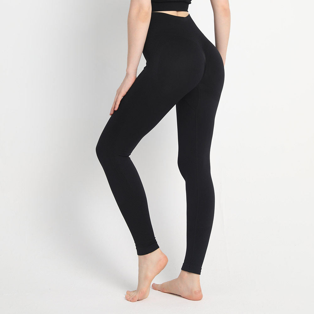 Seamless Dots Peach Hip Yoga Pants Women