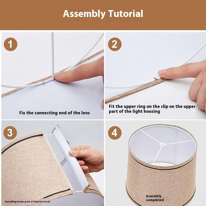 Removable Fabric Floor Lamp Shade Accessories