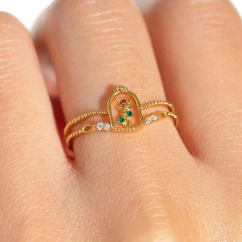 Design Fairy Tale Beauty And Beast Little Princess Ring Color