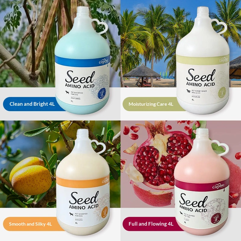 Pet Shampoo With Seed Extracts And Amino Acids For Coat Care