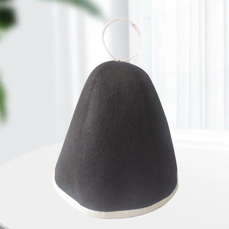 Factory Wholesale Colorful Edged New-style Sauna Hat Felt Bath Cap