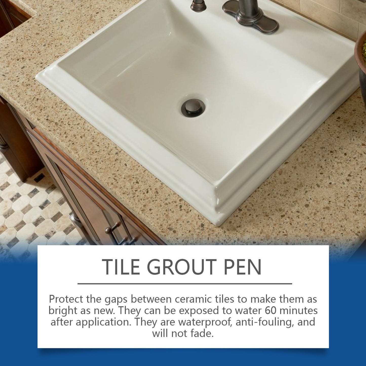 Jaysuing Tile Grout Pen Is Waterproof And Mildew-Proof, Fills Gaps And Is Durable, Creating A Beautiful And Tidy Home Space