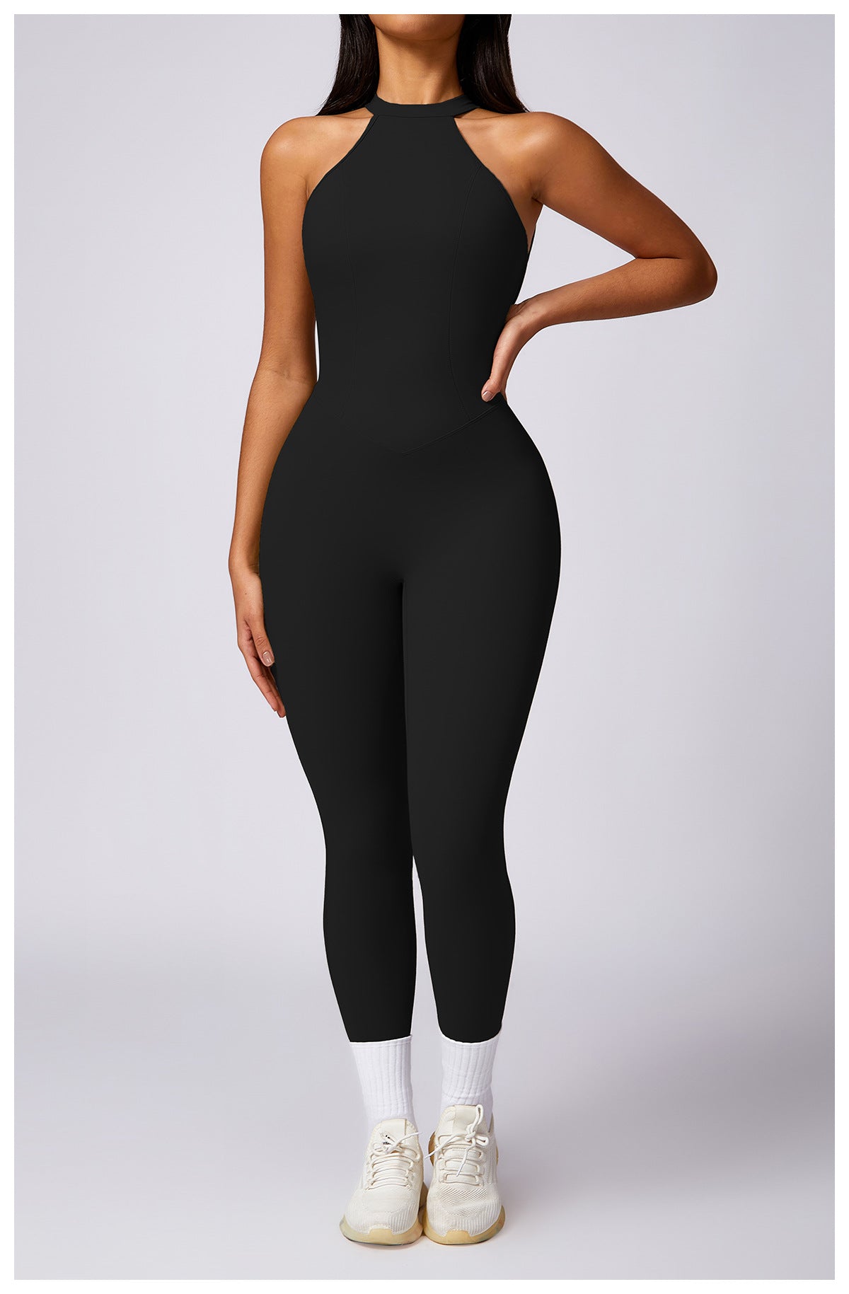 Beauty Back Yoga Jumpsuit Women's Outdoor Running Tight Sports Quick-drying Workout Clothes