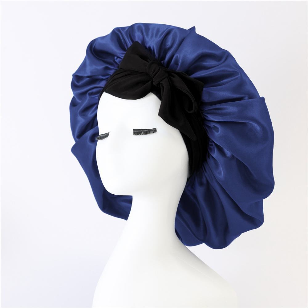 Artificial Silk Beauty Hair Care Wide-brimmed Hat Headscarf Nightcap