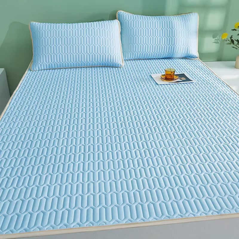 Summer Ice Silk Latex Cooling Mat Class A Baby Grade Three Piece Set