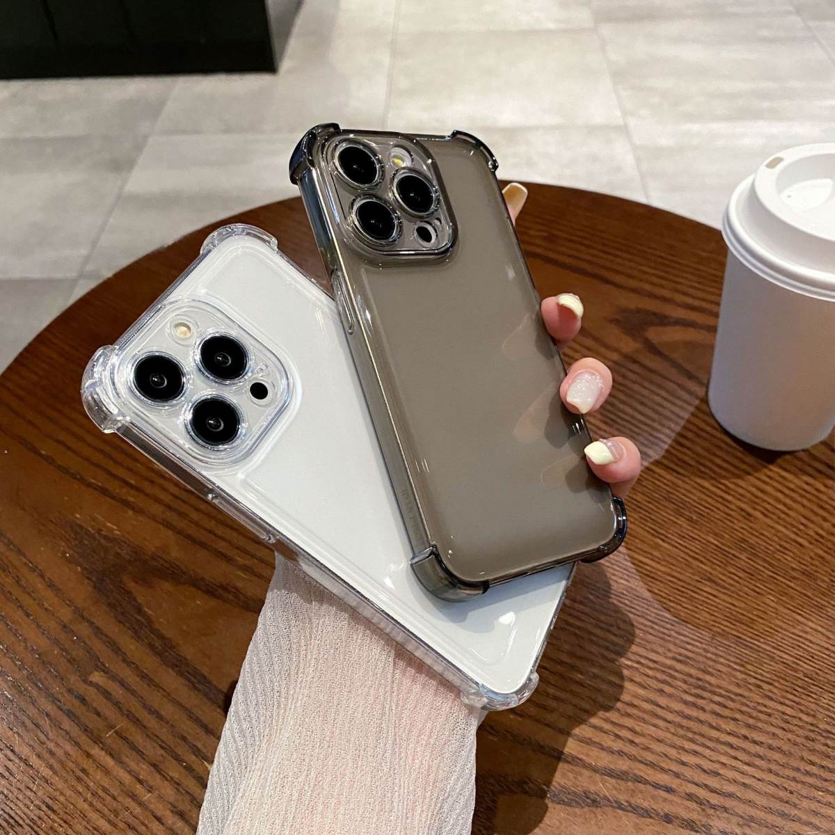 Applicable Transparent Mobile Phone Four-corner Drop-resistant Space Shell