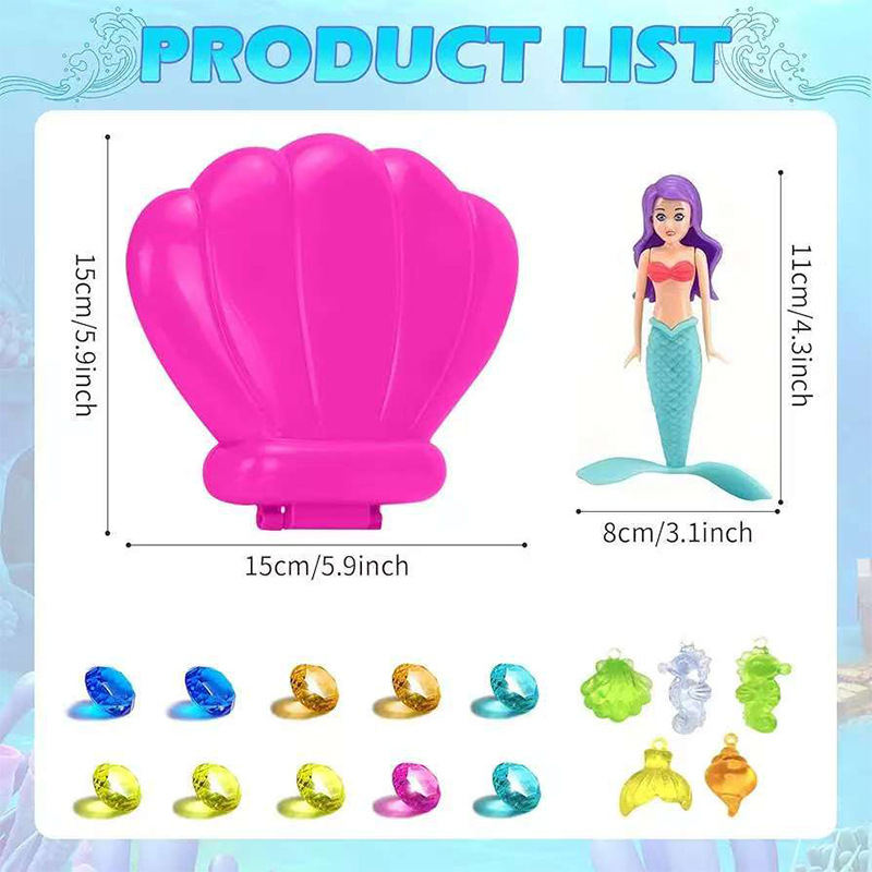 Diving Spinning Rising Mermaid Suit Children Playing With Water Toys