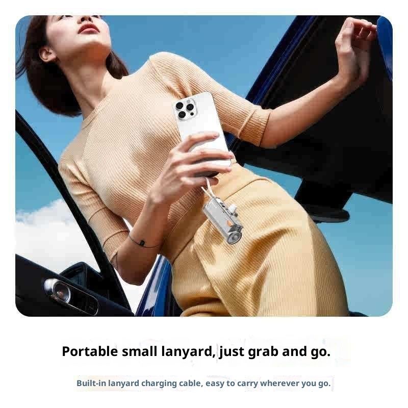 Portable Mini Small Portable Mobile Power Pack Light Capsule Power Supply And Cable Suitable