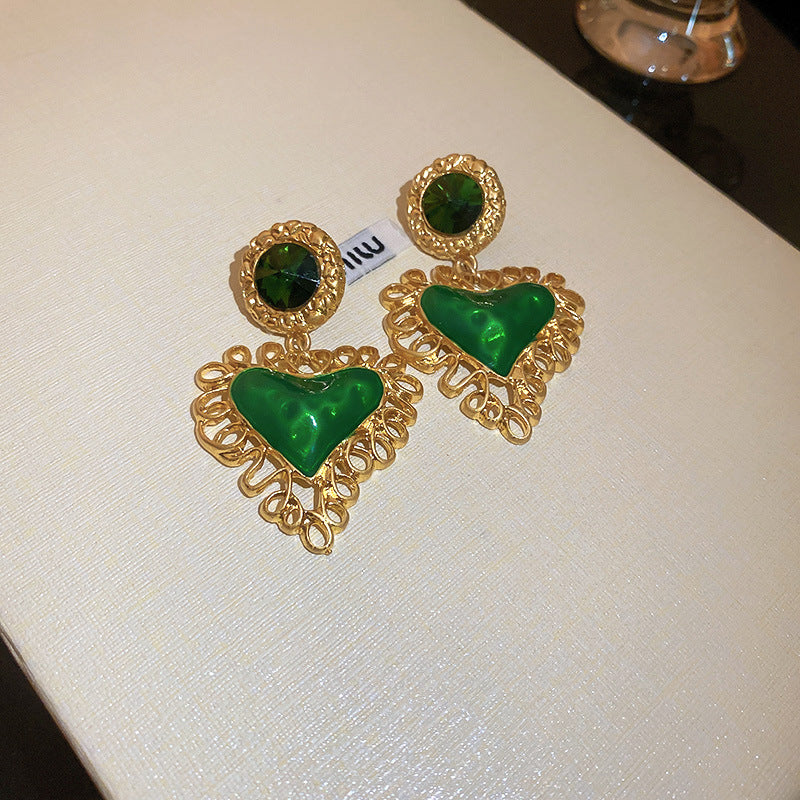 New Arrival Vintage Earrings Women Silver Needle Light Luxury Stud Earrings Fashion