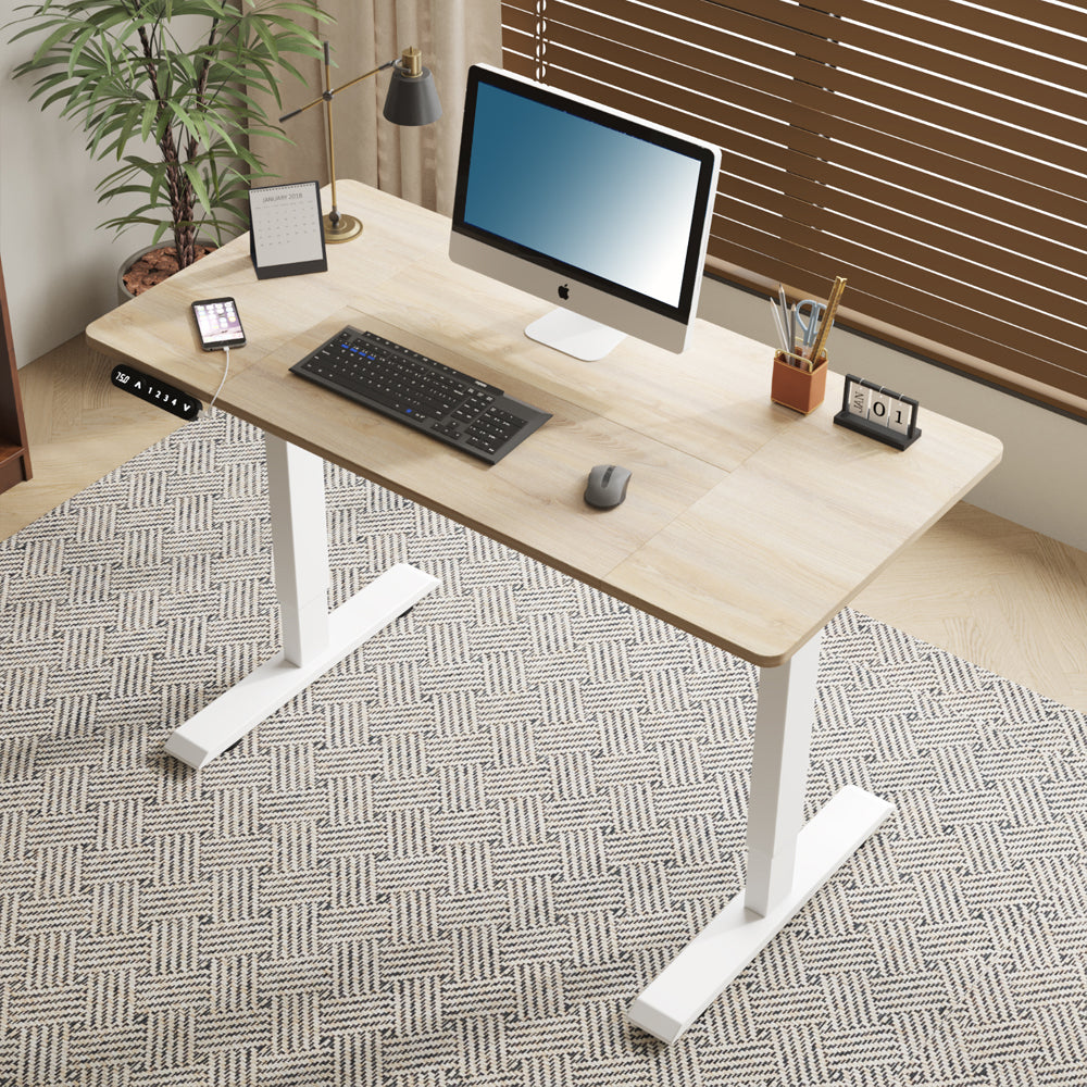 Electric Standing Desk Height Adjustable Desk For Home And Office Computer Table Gaming Desk Modern Luxiury Table 48 Oak Lift-up Desk