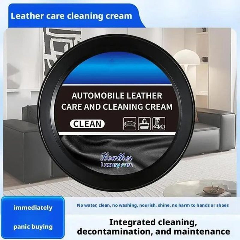 Leather Care Cleaning Paste Multifunctional Leather Polishing Care Cream Lasting Effect Car Interior Refinisher