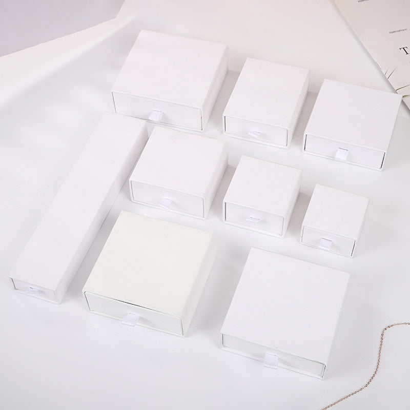 Fashion Jewelry Packaging Box Craft Paper Drawer