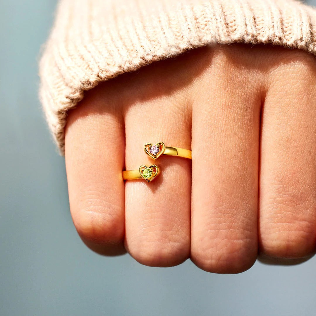 Personalized Birthday Stone Fashion Zircon Ring