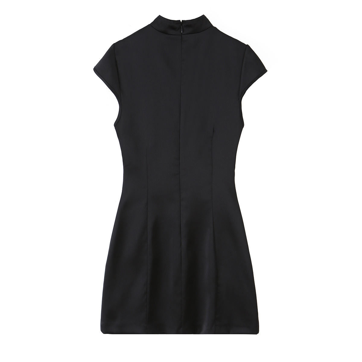 Summer New Silk-satin-feel Slit Mini Dress