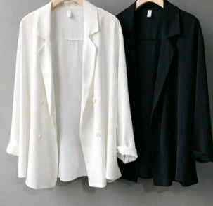Lightweight British-Style Loose-Fit Korean-Style Sun-Protective Blazer