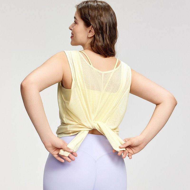 Yoga Clothes Blouse Solid Color Plus Size Women's Summer