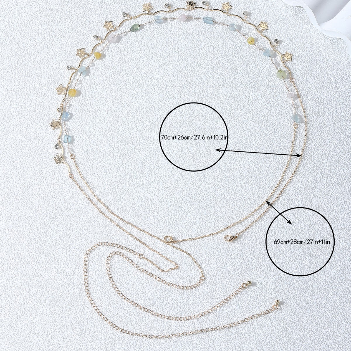 Retro Butterfly Tassel Body Chain For Women