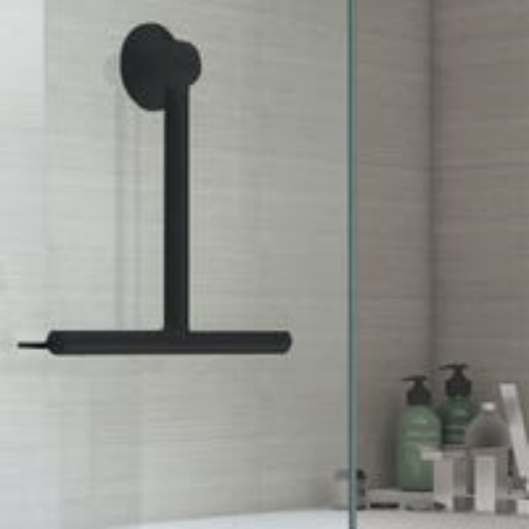Sapho Bathroom Accessories Gedy - Shower Squeegee Gummy, Matte Black 264114