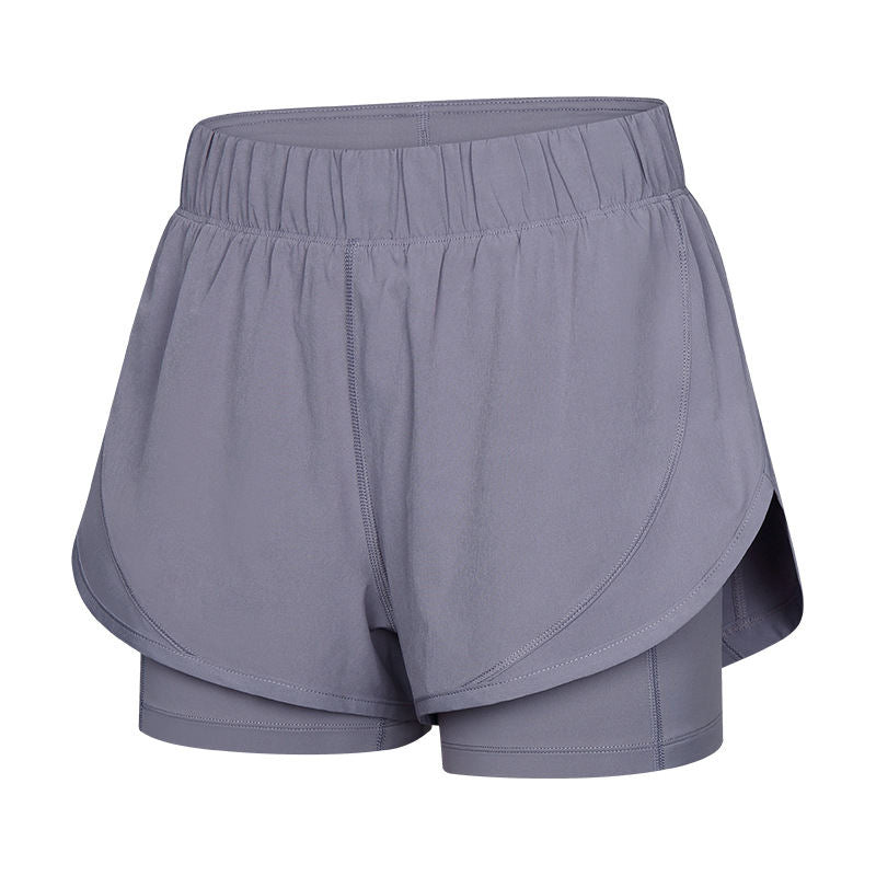 Sweat-absorbing Invisible Adjustable Waist Rope Yoga Shorts