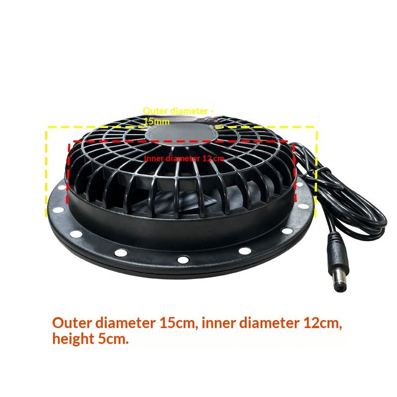 15cm 12V Doll Costume Round Cooling Fan