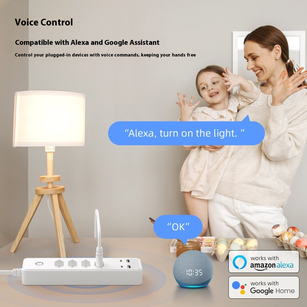 Smart Brazil Gauge Power Strip Four-hole With USB