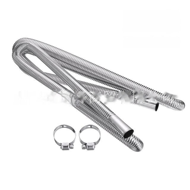 Stainless Steel Parking Heater Exhaust Spiral Smoke Vent Car Accessories