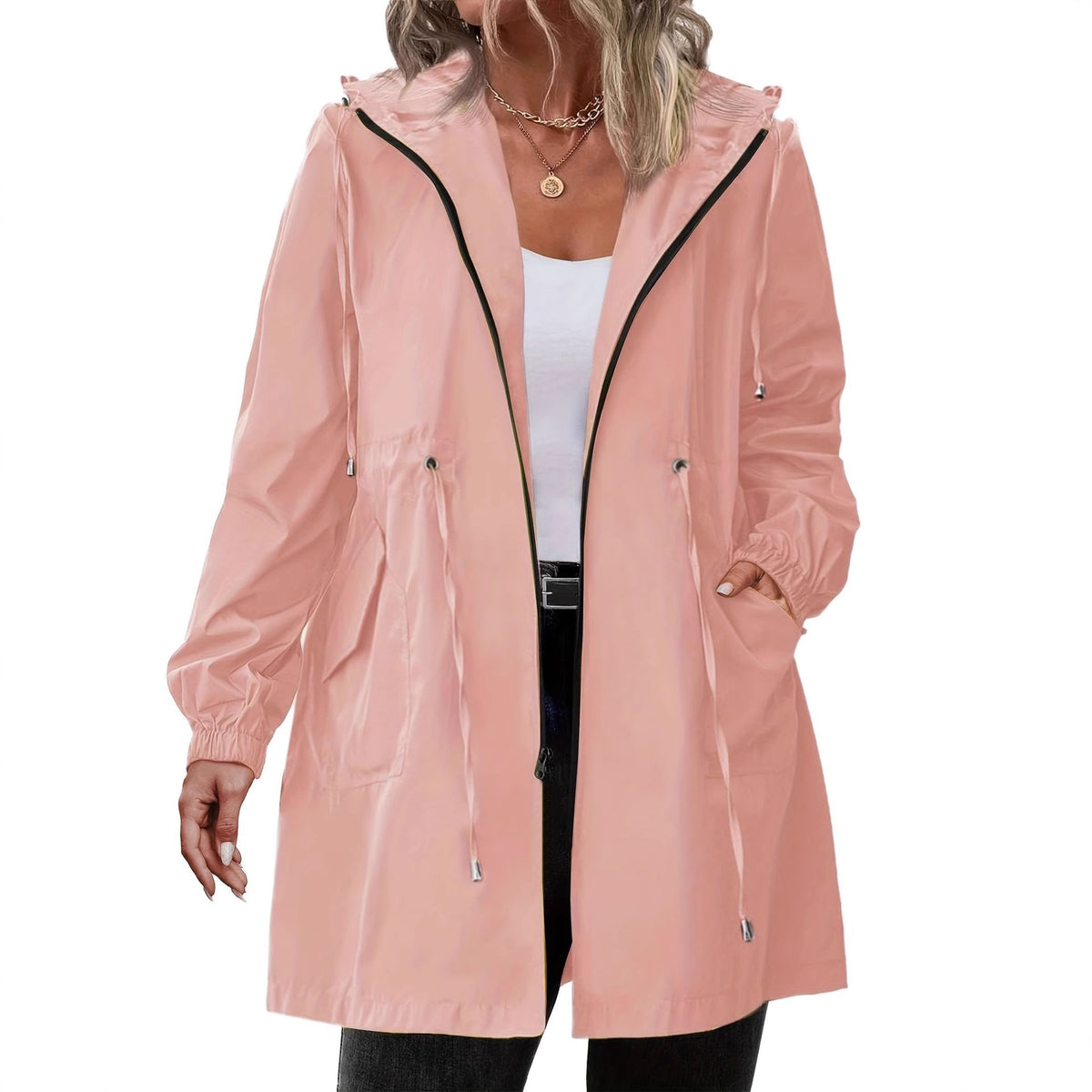 Plus-size Womens Outdoor Sportswear Lightweight Windbreaker