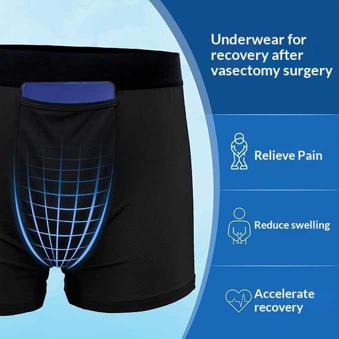 Gel Ice Pack Post-Op Cooling Mens Athletic Underwear Cooling Pad Reusable