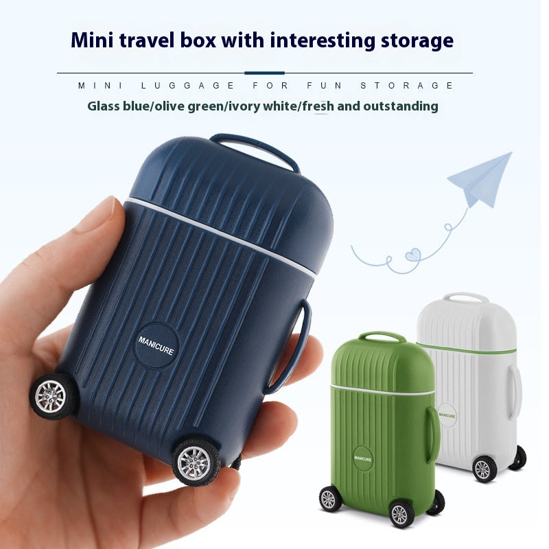Portable Suitcase Nail Clippers 8 Pieces Suit Beauty Manicure Full Set